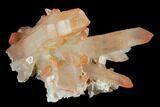 Natural, Red Quartz Crystal Cluster - Morocco #128050-2